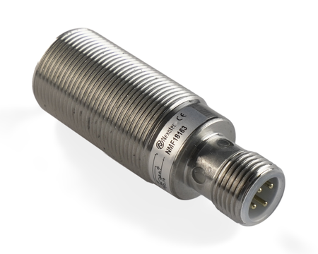 NMF18163 - 1 - Induktív érzékelő M18 teljes fém 48 mm csatlakozó M12 PNP NO Sn = 8 mm