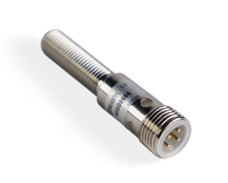NIS08666 - 1 - Inductive sensor M8 45 mm connector M12 PNP NO & NC Sn = 4 mm