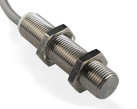 NMF12344 - 4 - Inductive sensor M12 Metal face 50 mm cable 3m PNP NC Sn = 4 mm