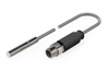 Inductive sensor M5 28 mm cable 0,3 m connector M8 PNP NO Sn = 1,5 mm
