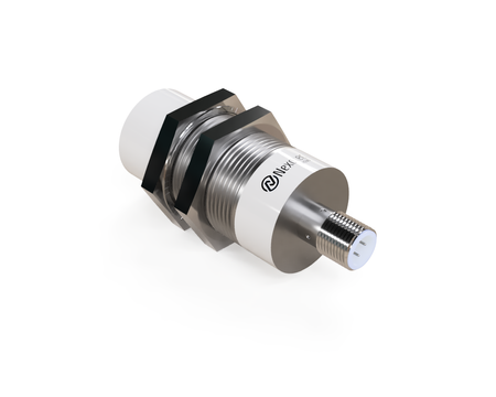 Induktiver Sensor M30 L=78 mm Stecker M12 PNP NC Sn = 15 mm