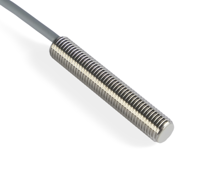 NIS08244-K2 - 2 - Indukčný snímač M8 L=45 mm kábel 2m PNP NC Sn = 3 mm