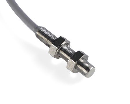 NIS05323 - 4 - Czujnik indukcyjny M5 L=25 mm przewód 3m PNP NO Sn = 1,5 mm