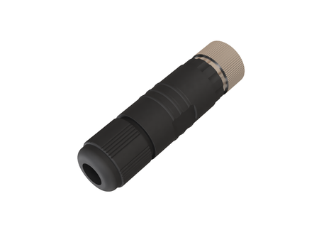 M8 Connector, Straight Plug, 3-Pin, Female