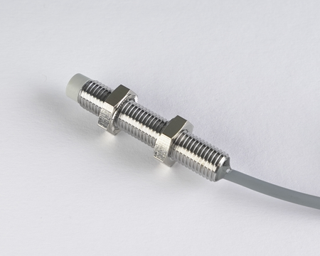 Indukčný snímač M8 L=45 mm kábel 3m NPN NO Sn = 6 mm