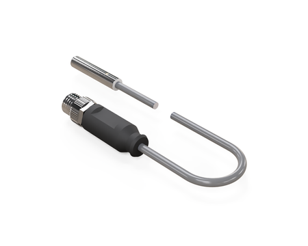 NIS05093 - 9 - Induktív érzékelő M5 L=25 mm kábel 0,3 m csatlakozó M8 PNP NO Sn = 0,8 mm