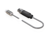 Induktiver Sensor M8 L=18 mm Kabel 0,3 m Stecker M8 NPN NO & NC Sn = 2 mm