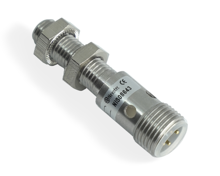 NIS08643 - 3 - Indukční snímač M8 L=45 mm konektor M12 PNP NO Sn = 3 mm