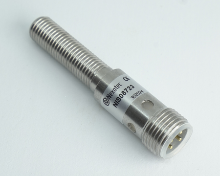 Indukční snímač M8 L=53 mm konektor M12 PNP NO Sn = 2 mm