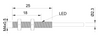 Inductive sensor M4 25 mm cable 3m NPN NC Sn = 0,8 mm