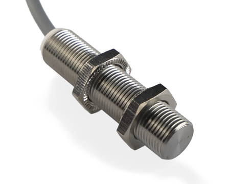 NMF12043 - 4 - Indukčný snímač M12 celokovový 50 mm kábel 2m PNP NO Sn = 4 mm