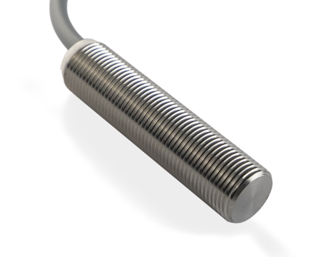 NMF12042 - 2 - Induktív érzékelő M12 teljes fém 50 mm kábel 2m NPN NC Sn = 4 mm