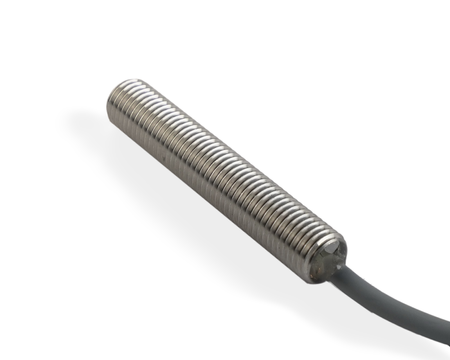 NMF08343 - 1 - Induktív érzékelő M8 teljes fém 45 mm kábel 3m PNP NO Sn = 2 mm