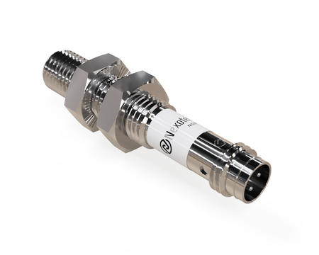 Czujnik indukcyjny M8 L=45 mm wtyczka M8 PNP NO Sn = 1 mm