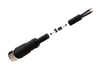 NXOC08061105 - 5 - Připojovací kabel M8 4 pin samice rovný, kabel PVC 5 m s otevřenými konci