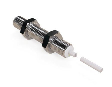 Czujnik indukcyjny M8 całometalowy 45 mm przewód 5m PNP NC Sn = 1 mm