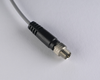 Inductive sensor M5 30 mm cable 0,3 m connector M8 NPN NC Sn = 0,8 mm