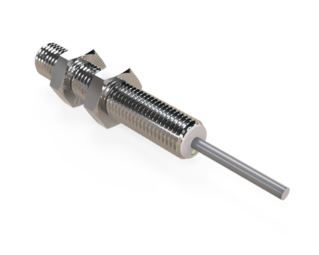 Czujnik indukcyjny M8 L=45 mm przewód 5m PNP NC Sn = 4 mm