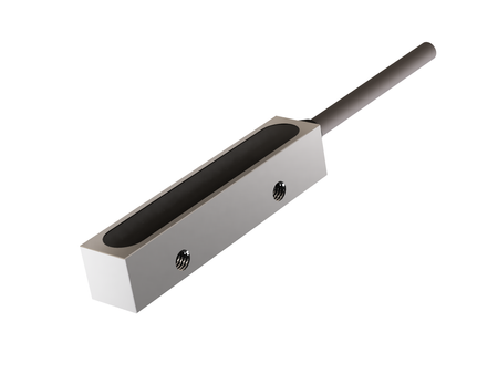 Štvorcový indukčný snímač Q8 L=40 mm kábel 2m PNP NO Sn = 3 mm detekcia zhora