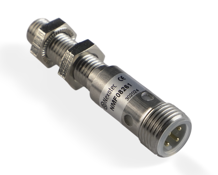 NMF08261 - 3 - Czujnik indukcyjny M8 całometalowy 53 mm wtyk M12 NPN NO Sn = 2 mm