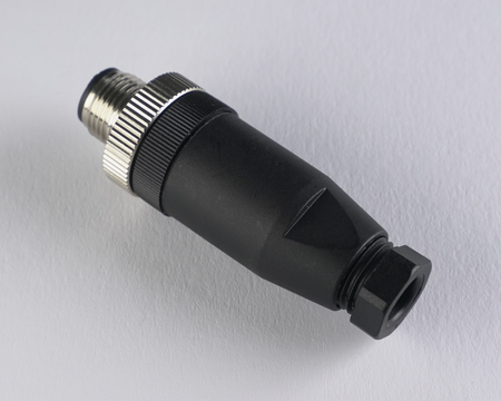 F12-4MS - Wtyczka M12, wtyk prosty, 4 piny, męska