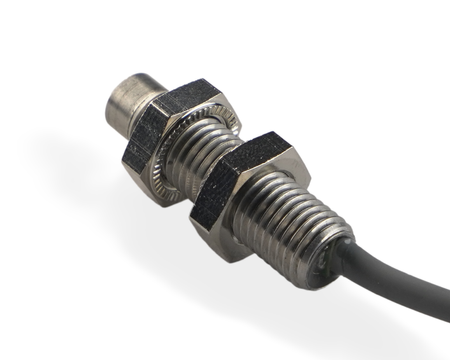NMF08071 - 3 - Indukční snímač M8 celokovový 30 mm kabel 2m NPN NO Sn = 3,5 mm