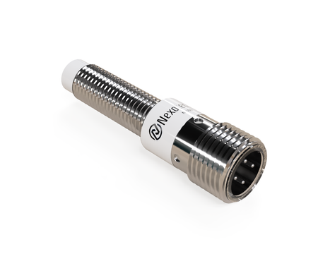 Induktiver Sensor M8 L=45 mm Stecker M12 NPN NO & NC Sn = 2 mm
