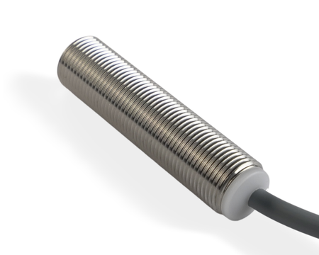 NMF12041 - 1 - Czujnik indukcyjny M12 całometalowy 50 mm przewód 2m NPN NO Sn = 4 mm