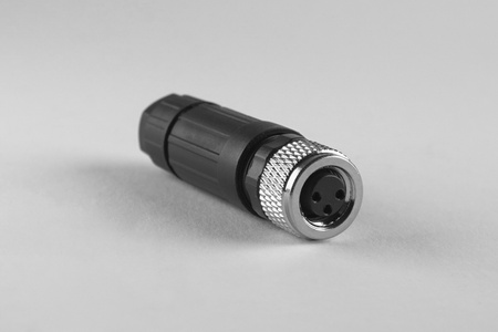 P8-3S - Wtyczka M8, wtyk prosty, 3 piny, żeńska,  potrójne uszczelnienie