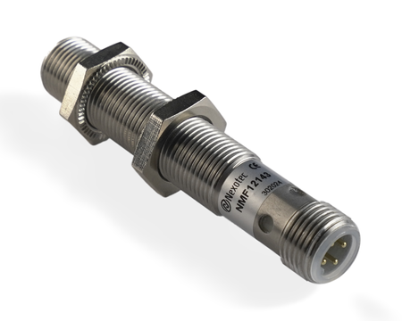 NMF12143 - 3 - Inductive sensor M12 Metal face 68 mm connector M12 PNP NO Sn = 4 mm