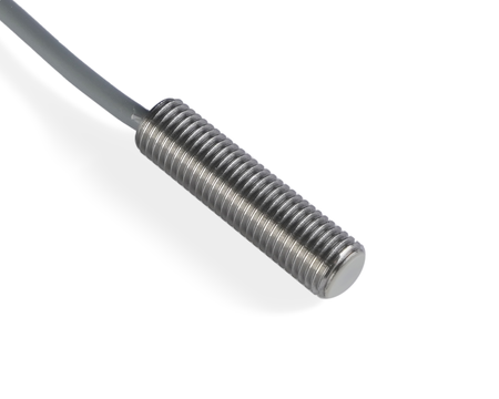 NIS08121-K3 - 2 - Indukční snímač M8 L=30 mm kabel 3m NPN NO Sn = 2 mm