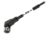NXOC08081205 - 2 - Anschlusskabel M8 3 pin Buchse gewinkelt, Kabel PUR 5 m mit offenen Enden