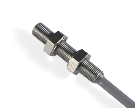 NIS05102 - 3 - Inductive sensor M5 28 mm cable 0,3 m connector M8 NPN NC Sn = 0,8 mm