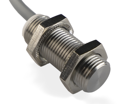 NMF12361 - 4 - Induktív érzékelő M12 teljes fém 30 mm kábel 3m NPN NO Sn = 4 mm
