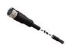 NXOC08061105 - 2 - Připojovací kabel M8 4 pin samice rovný, kabel PVC 5 m s otevřenými konci