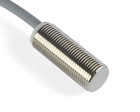 NIS12122-K2 - 2 - Indukční snímač M12 L=30 mm kabel 2m NPN NC Sn = 4 mm