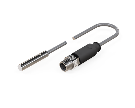 NIS05092 - 10 - Induktív érzékelő M5 L=25 mm kábel 0,3 m csatlakozó M8 NPN NC Sn = 0,8 mm
