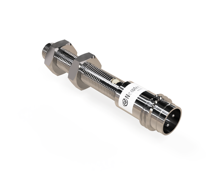 Inductive sensor M5 40 mm connector M8 NPN NC Sn = 0,8 mm
