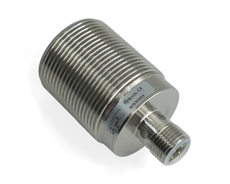 NIS30303 - 1 - Indukčný snímač M30 L=48 mm konektor M12 PNP NO Sn = 10 mm