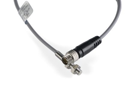 NIS05553-K0.3/M8 - 3 - Induktiver Sensor M5 L=28 mm Kabel 0,3m Stecker M8 PNP NO Sn = 1,5 mm