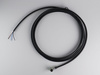 Kabel przyłączeniowy M8 3 pin żeński kątowy, dioda led, przewód PUR 3 m z otwartymi końcówkami