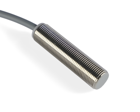 NIS12204-K3 - 2 - Induktiver Sensor M12 L=50 mm Kabel 3m PNP NC Sn = 2 mm