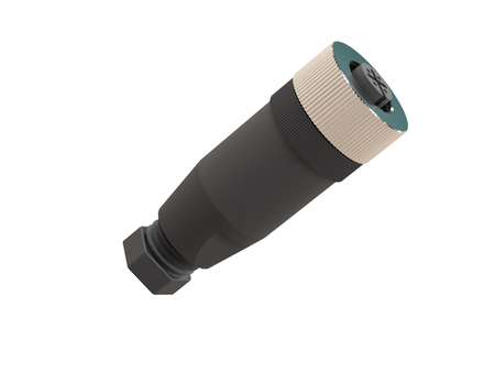 F12-4S - 3 - Buchse M12 4-pin gerade – Steckverbinder für Sensoren und Industrieautomation