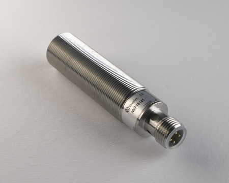 Inductive sensor M18 Metal face 79 mm connector M12 NPN NO Sn = 8 mm