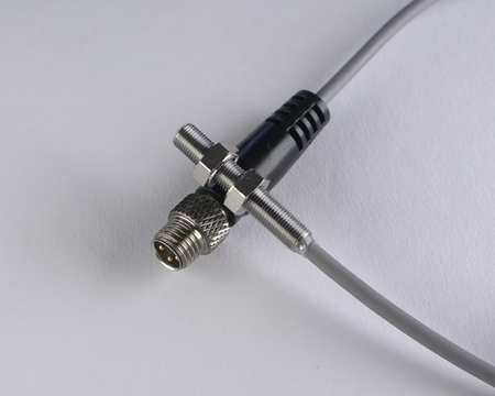 Inductive sensor M5 25 mm cable 0,3 m connector M8 PNP NC Sn = 0,8 mm
