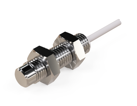 Czujnik indukcyjny M8 całometalowy 30 mm przewód 5m NPN NO Sn = 3,5 mm