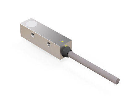 NIQ08066 - Czujnik indukcyjny kwadratowy Q8 długość 30 mm przewód 2m PNP NO & NC Sn = 1 mm detekcja góra