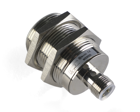 NIS30323 - 3 - Indukčný snímač M30 L=48 mm konektor M12 PNP NO Sn = 16 mm