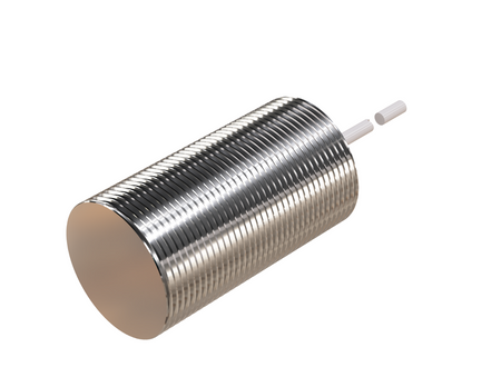 Štvorcový indukčný snímač Q8 L=30 mm kábel 2m PNP NC Sn = 1 mm detekcia zhora