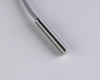 NIS05034 - Czujnik indukcyjny M5 28 mm przewód 2m PNP NC Sn = 0,8 mm